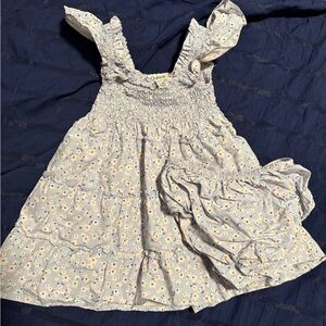 Quince light blue smocked dress with bloomers